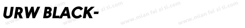 URW BLACK字体转换